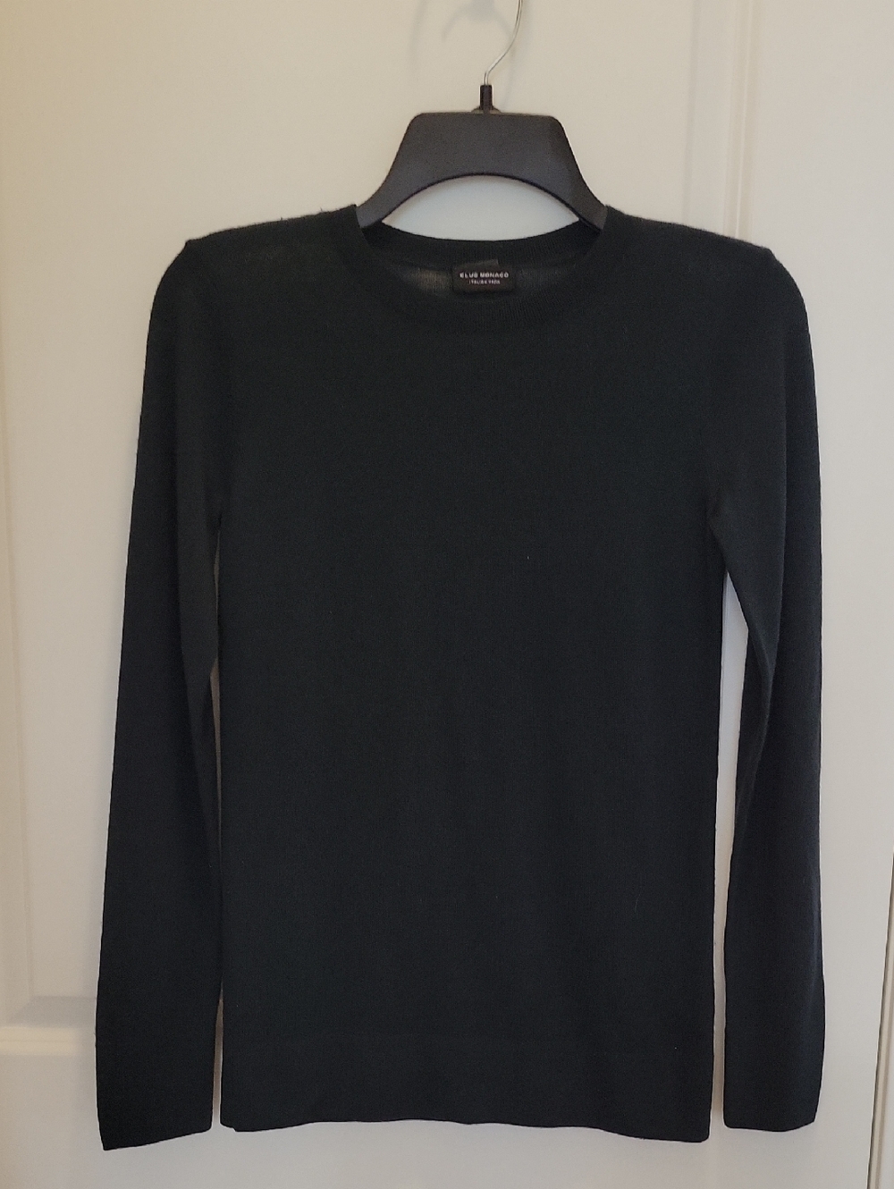 Club Monaco Women's Forest Green Crewneck Knit Sweater